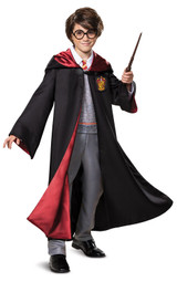 5 Pièces Deguisement Harry Potter Wizard Enfant, 135/145/155 Costume de  Magicien, avec Baguette, Chapeau, Cravate, Uniforme G