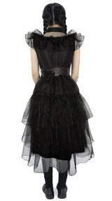 Robe de Bal Noire Mercredi Adulte