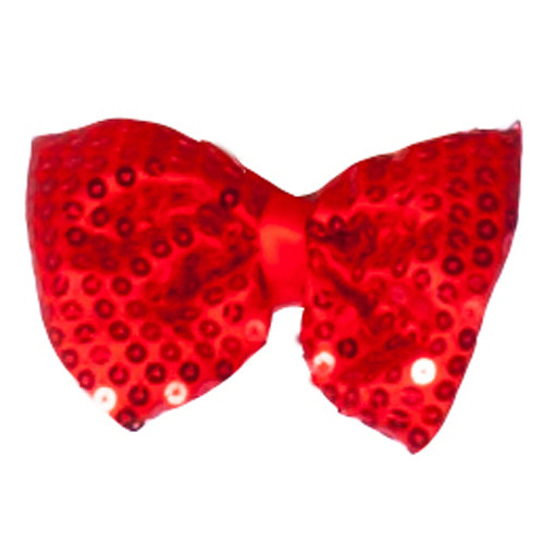 Rouge pailletée Bow Tie