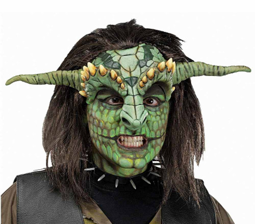 Fantasy Head Reptoid demi-masque