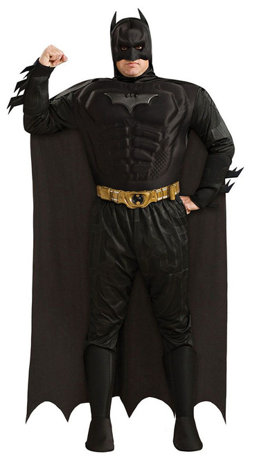 Costume Deluxe de Batman Le Chevalie Noir pour Adulte Taille Plus