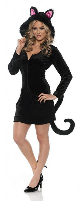 Mini Robe Noire de Chat