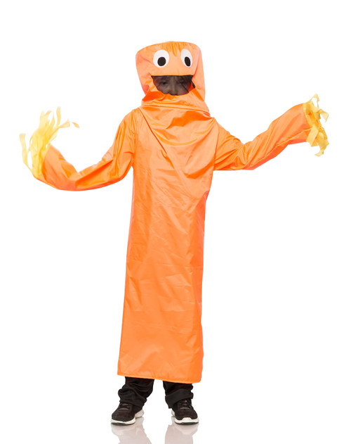 Costume de Bonhomme Tube Orange Ondulant Enfant