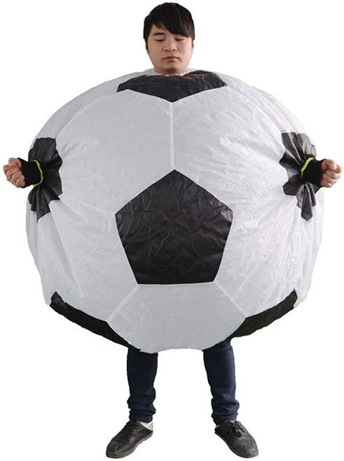 Costume de footballeur gonflable pour homme