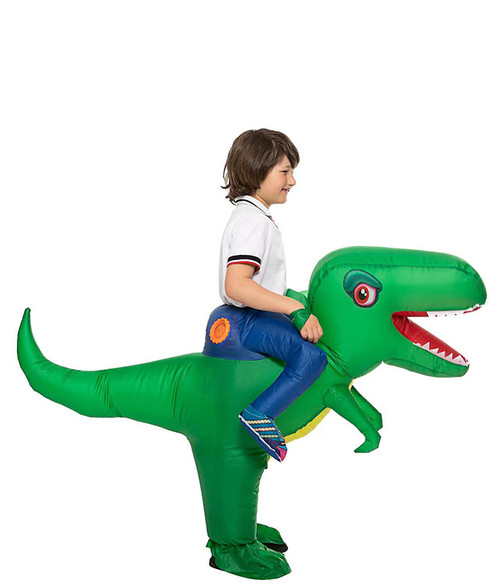 Costume T-Rex Vert Gonflable pour Enfants