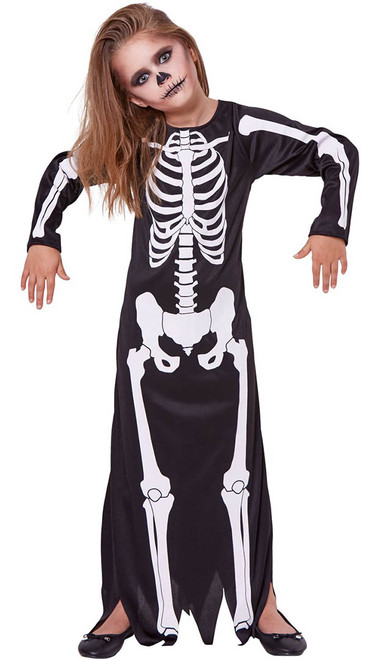 Costume Robe Squelette pour Fille