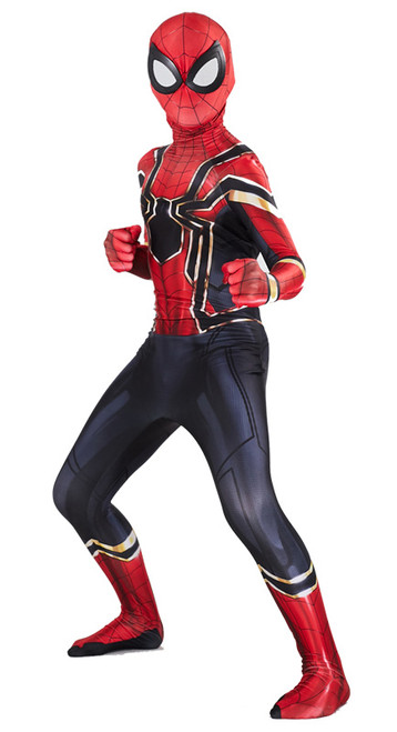 Spiderman Miles Morales Cosplay Costume Enfants Garçons Fête