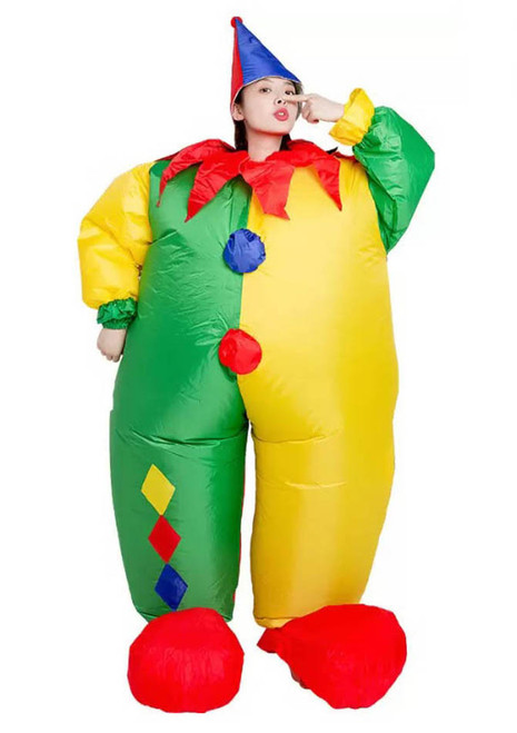 Costume Gonflable de Clown de Cirque pour Adultes