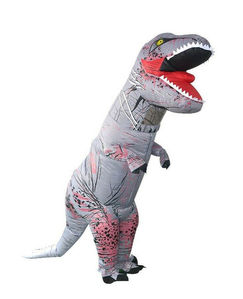 Costume T-Rex Gonflable Adultes Gris