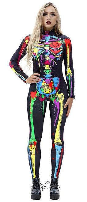 Costume Squelette Colorée Femmes