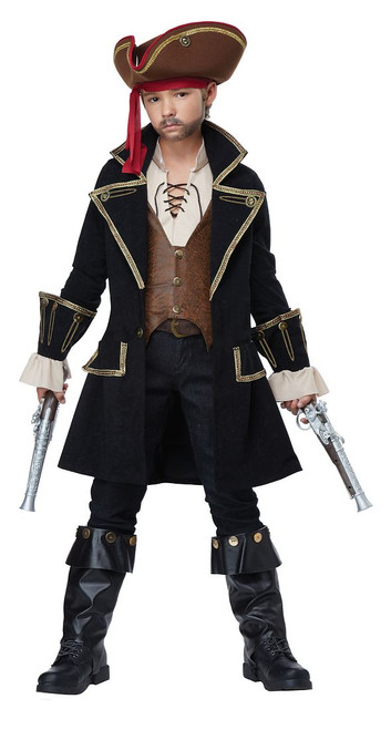 Pirate Captain for Kids Deluxe Costume