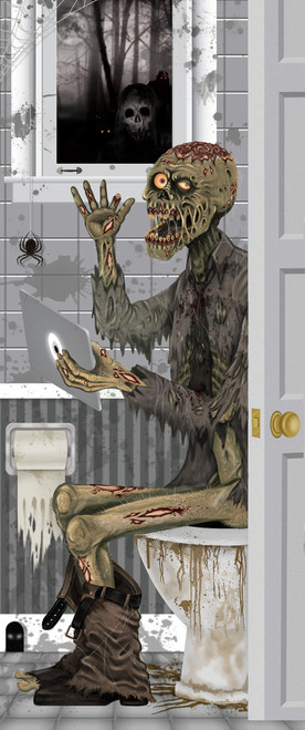 Zombie Toilet Door Cover