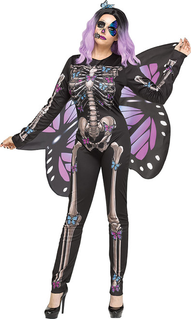 Costume Squelette avec Ailes Papillon