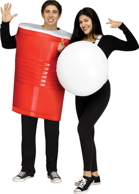 Costumes de Couple de Bière Pong