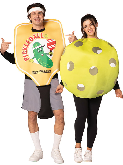 Costume de Couple de Pagaie et Balle de Pickleball