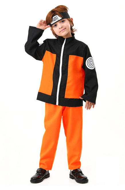 Enfants Uzumaki Naruto Costumes Enfants Halloween Naruto Vêtements Veste  Pantalon Bandeau Kits