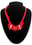 Collier avec Disques Rouges