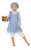 Costume de Paysanne Petite Fille des Prairies Bleu