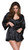 Satin Babydoll Matching Robe Lingerie in Black