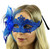 Masque Bleu avec Plume Tulle