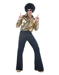 Odavom Costumes Disco pour Hommes - Costumes Disco pour Hommes,Tenues Disco  des années 70, Costumes d'halloween pour Hommes 2 Boutons, Scintillants,  Extensibles pour Halloween : : Mode