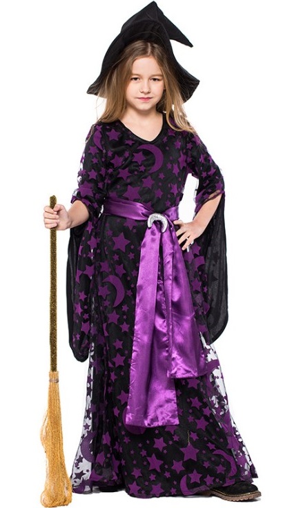 Hoothy Halloween Sorcière Costume Déguisement Robe Sorcière Ensemble  Sorcière Fille Avec Chapeau Halloween Deguisement Enfant Costume Halloween  Enfant Fille Déguisement Halloween Grande Taille : : Jeux et Jouets