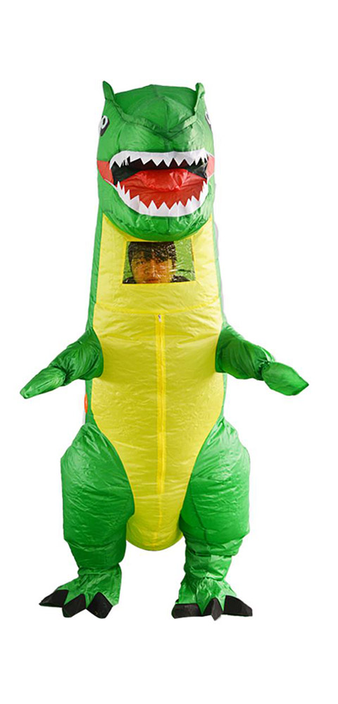 Adulte Gonflable Monté T Rex Dinosaure Déguisement Robe Ride Sur Avec Pompe  Fg