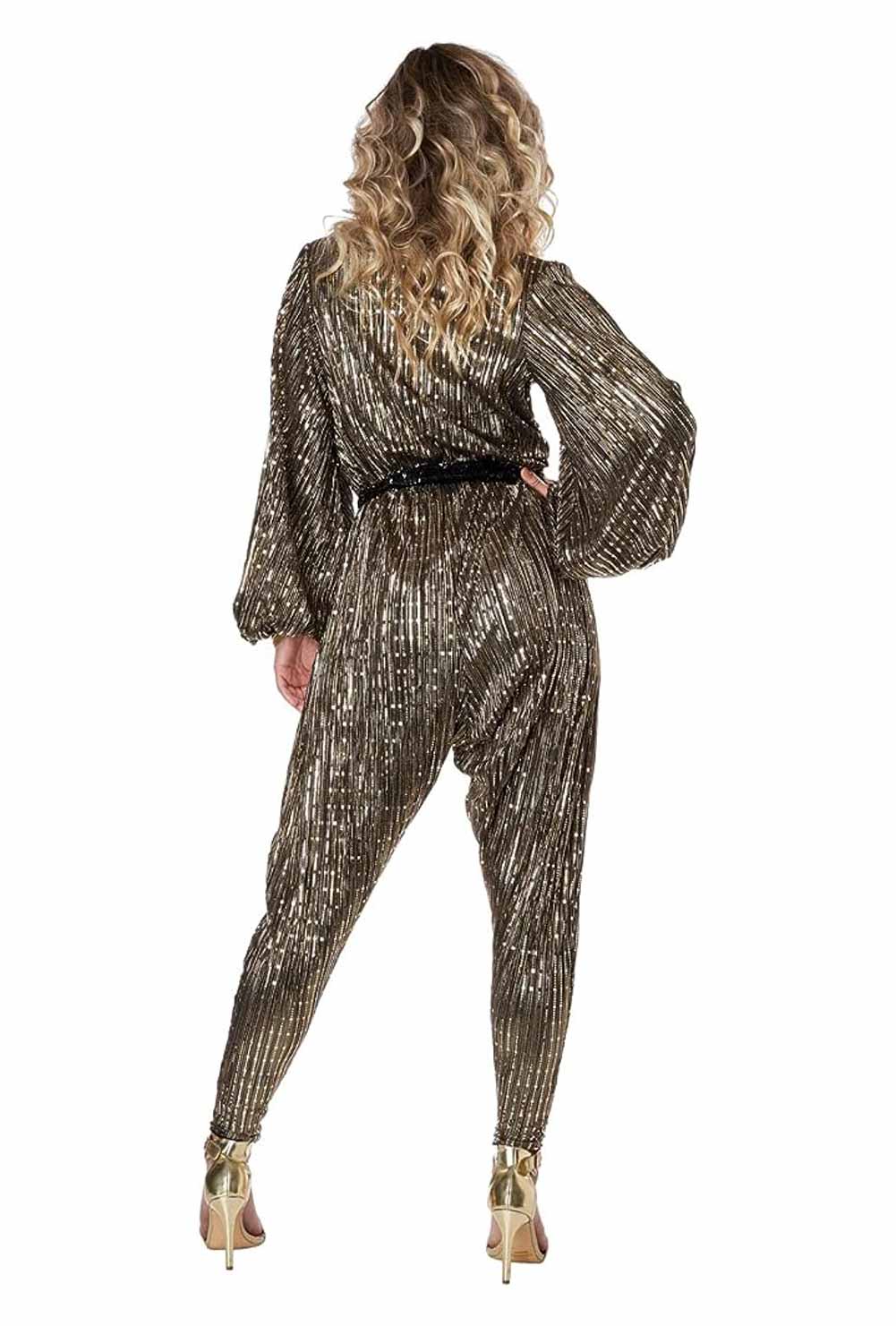 Robe Disco Or Adulte L/XL, deguisement disco pas cher - Badaboum