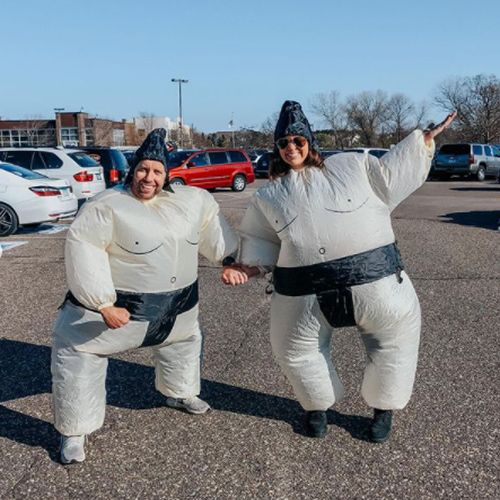  Costume gonflable de lutteurs de sumo