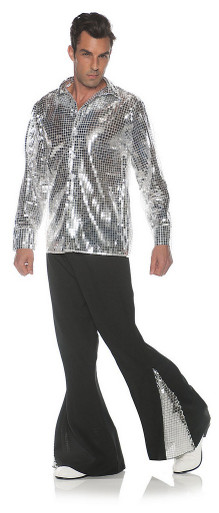 Déguisement Années 70 Disco Fever homme (chemise avec gilet, veste