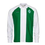 grün-weiß gestreiftes Werder Poloshirt