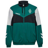 Trainingsjacke Hummel Travel Dunkelgrün Schwarz Weiss