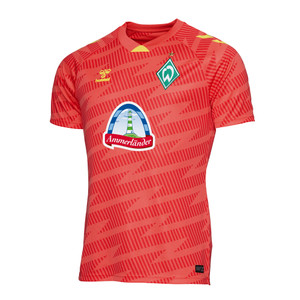 rotes Torwarttrikot mit Ammerländer-Logo rotes Torwarttrikot mit Ammerländer-Logo