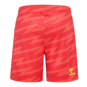 Rückseite rote Torwarthose mit hummel Logo Rückseite rote Torwarthose mit hummel Logo