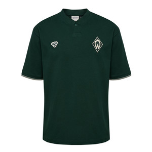 dunkelgrünes Poloshirt mit weißer Raute dunkelgrünes Poloshirt mit weißer Raute