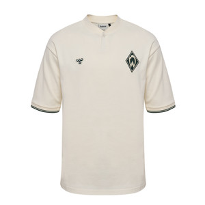 weißes Poloshirt mit schwarzer Raute weißes Poloshirt mit schwarzer Raute