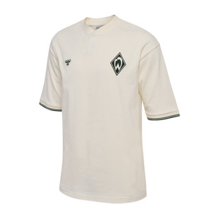 weißes Poloshirt mit schwarzem hummel-Logo weißes Poloshirt mit schwarzem hummel-Logo