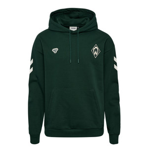 dunkelgrüner Hoodie mit weißer Werder-Raute  dunkelgrüner Hoodie mit weißer Werder-Raute