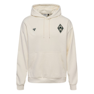 weißer Hoodie mit dunkelgrüner Werder-Raute  weißer Hoodie mit dunkelgrüner Werder-Raute