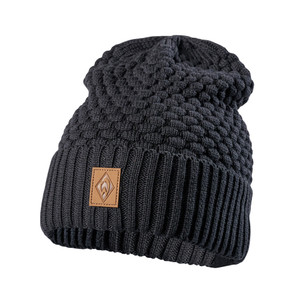 Schwarze Mütze mit Werder-Raute als Lederimitat-Patch