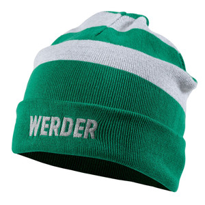 gestreifte Mütze Erwachsen mit Werder Schriftzug