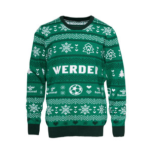 Werder Xmas Sweatshirt mit Werder Schriftzug und weihnachtlichen Werder Motiven