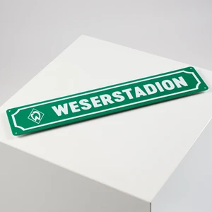 Blechschild Weserstadion grün weiss
