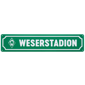 Blechschild Weserstadion grün weiss