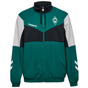 Trainingsjacke Hummel Travel Dunkelgrün Schwarz Weiss