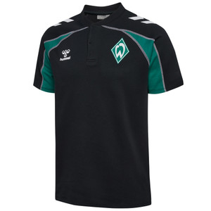 Poloshirt Hummel Travel schwarz grün
