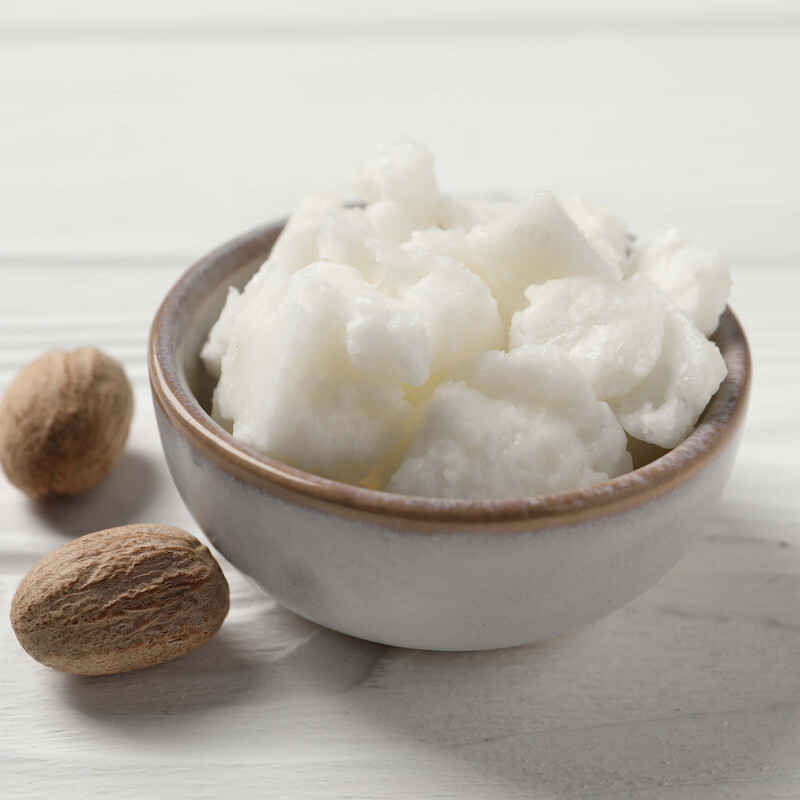 Shea Butter in a ceramic bowl