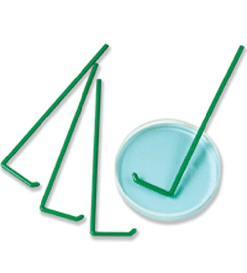 Cell spreader, ABS plastic, green, sterile, 10/bag, 500/case