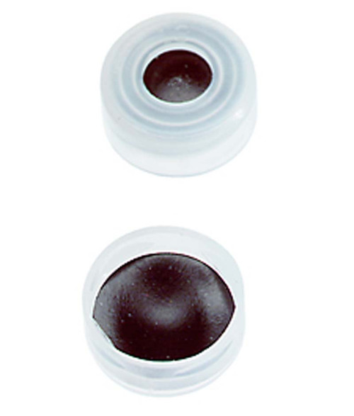 Clear Polypropylene, Viton¨ Elastomer, Target Snap-It 11mm Snapcap Closure, 100/pack