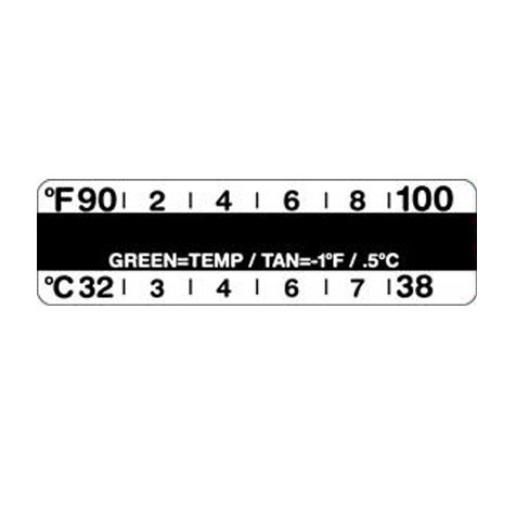 Liquid Crystal Thermometer Strips
